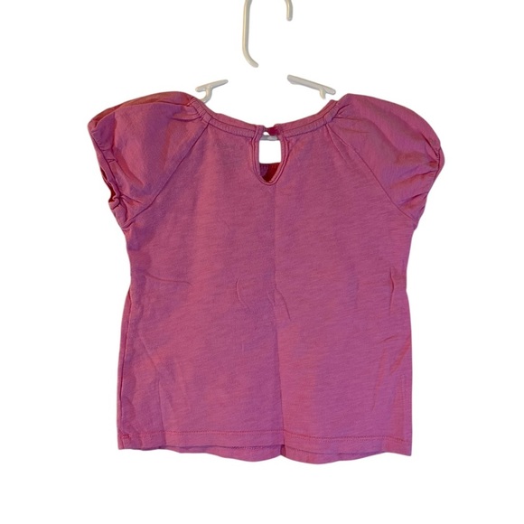 Baby Gap Girls Peacock T Shirt 3T Embroidered Boho Bird Colorful Keyhole Back - Picture 2 of 8